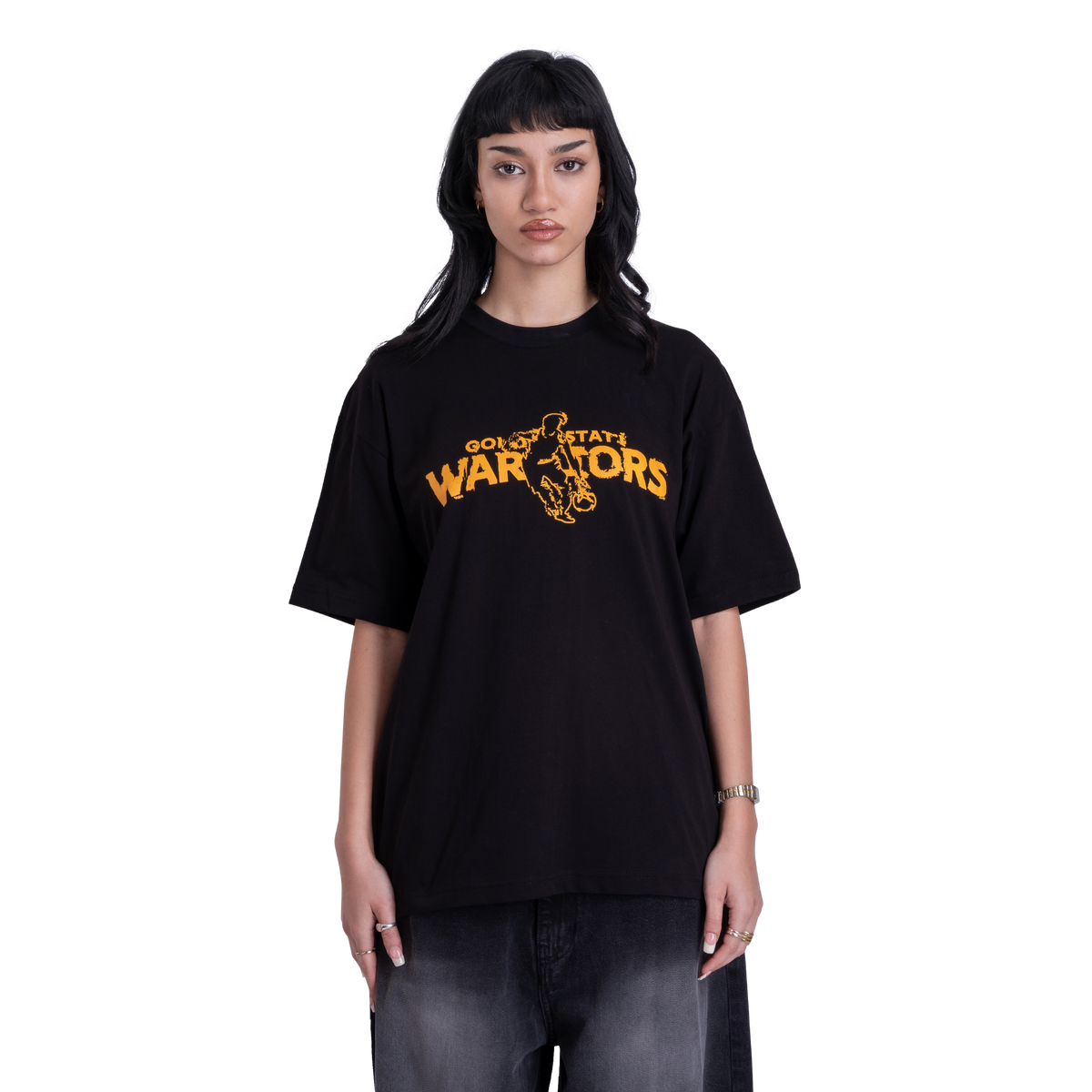 GSW002 Front Printed Black Tee