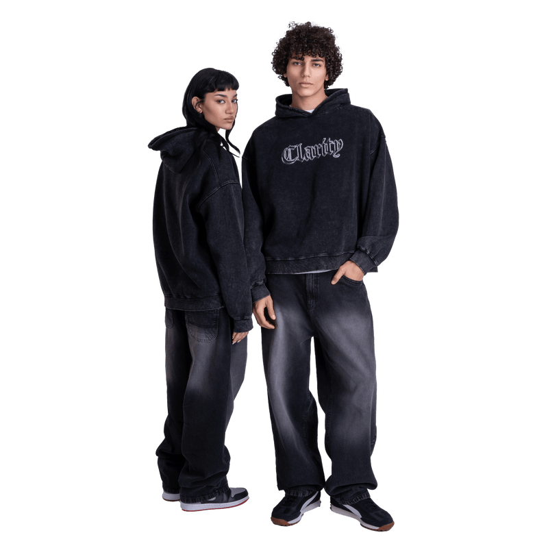 Fitsole Stone Wash Black Pants