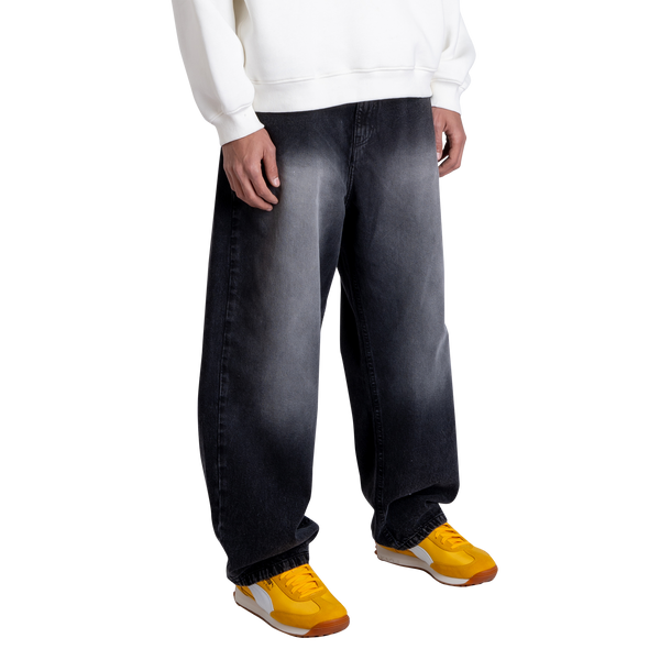 Fitsole Stone Wash Black Pants