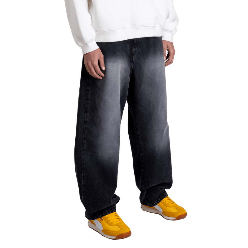 Fitsole Stone Wash Black Pants