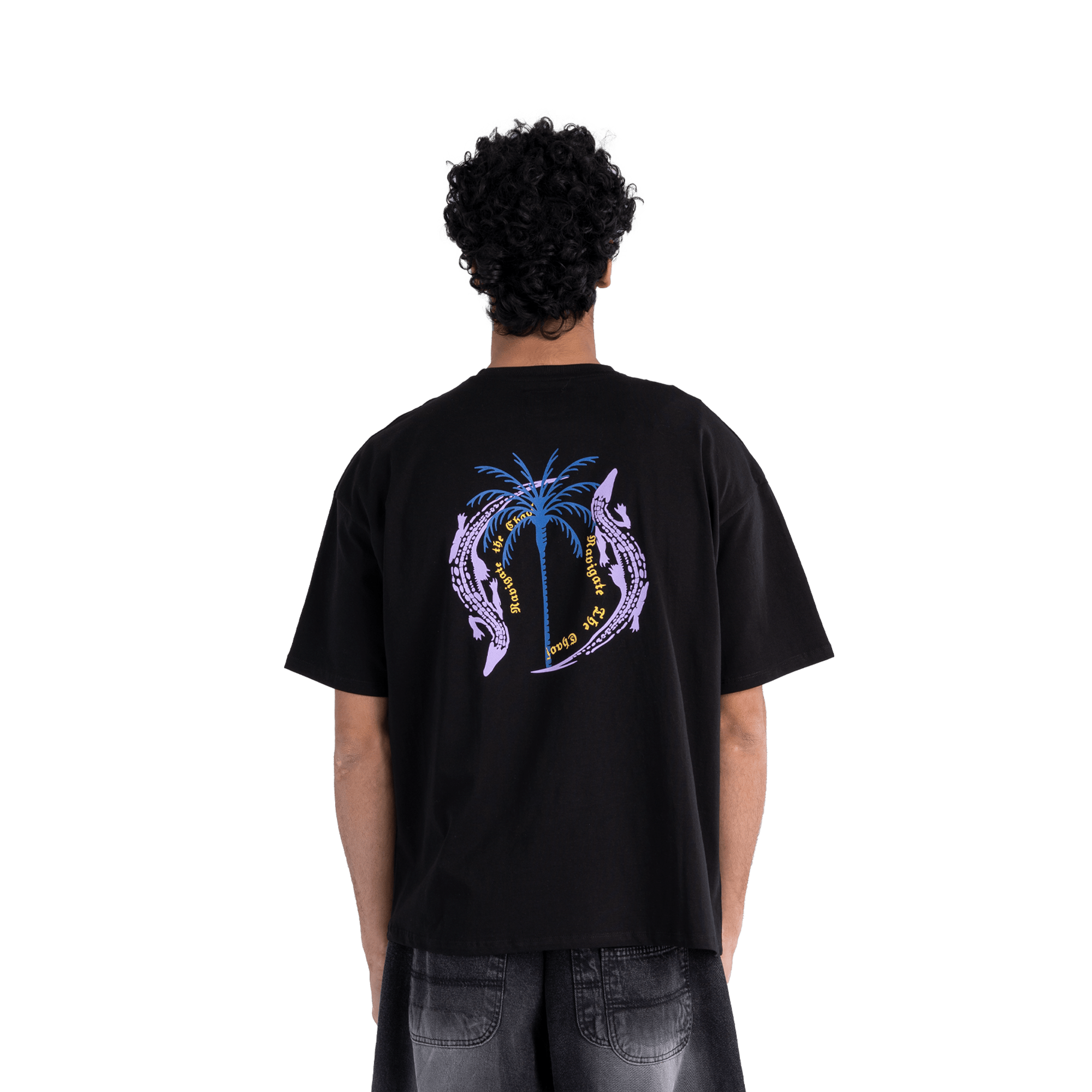 Fitsole Palm Trees & Crocodile T-Shirt
