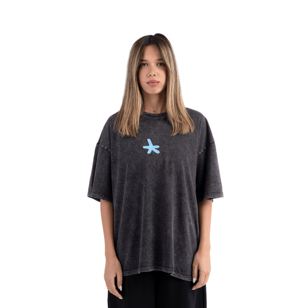 Pew Pew- Washed black Tee