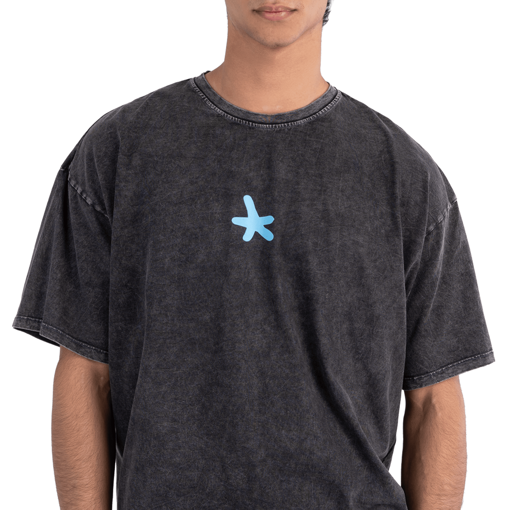 Pew Pew- Washed black Tee