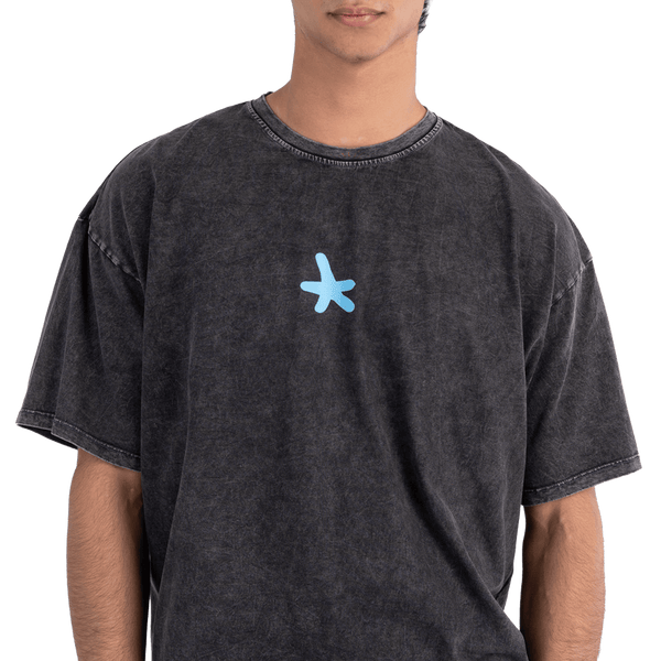 Pew Pew- Washed black Tee