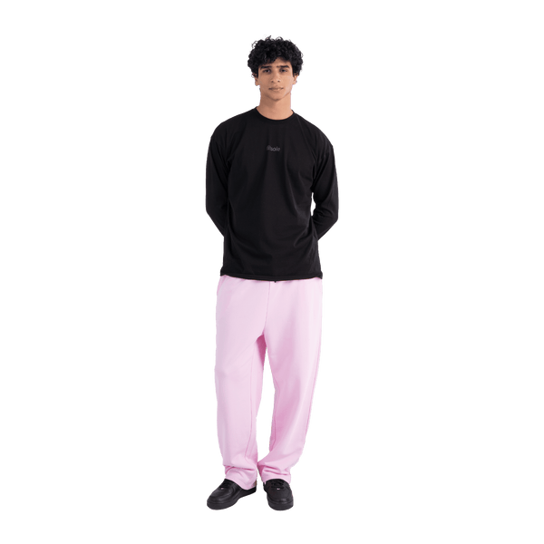 Fitsole Pink Wide Leg Sweatpants