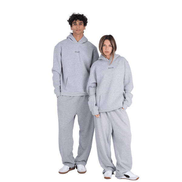 Fitsole Grey Wide Leg Sweatpants
