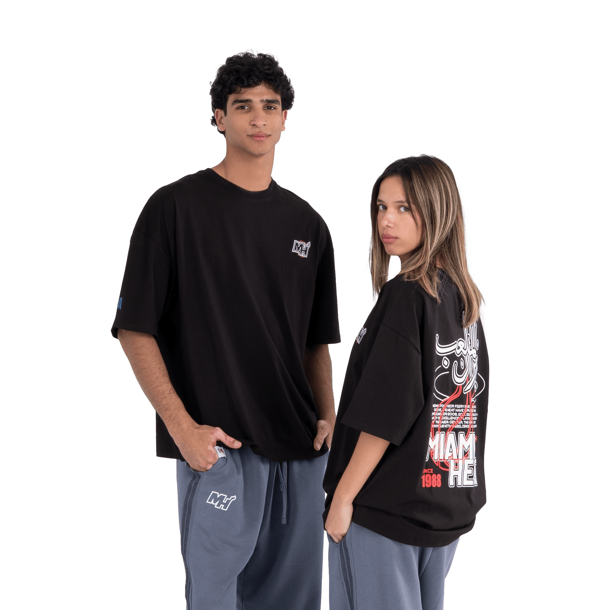 Miami heat court flames t-shirt