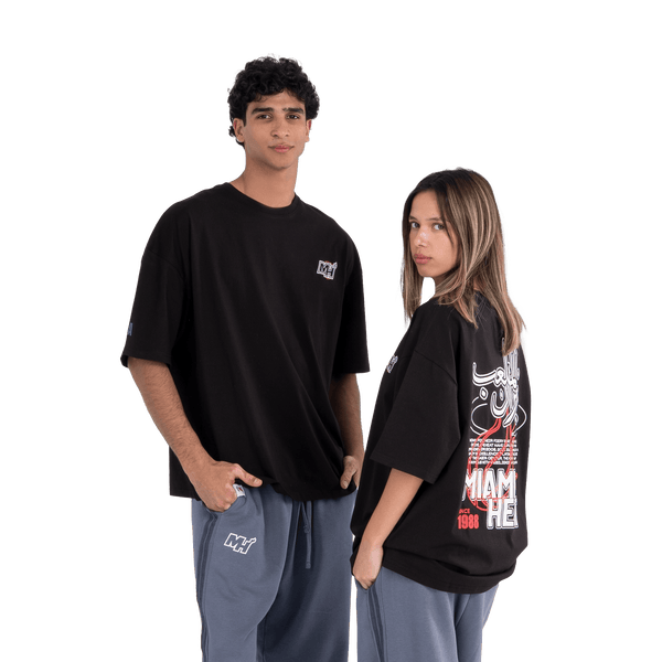 Miami heat court flames t-shirt