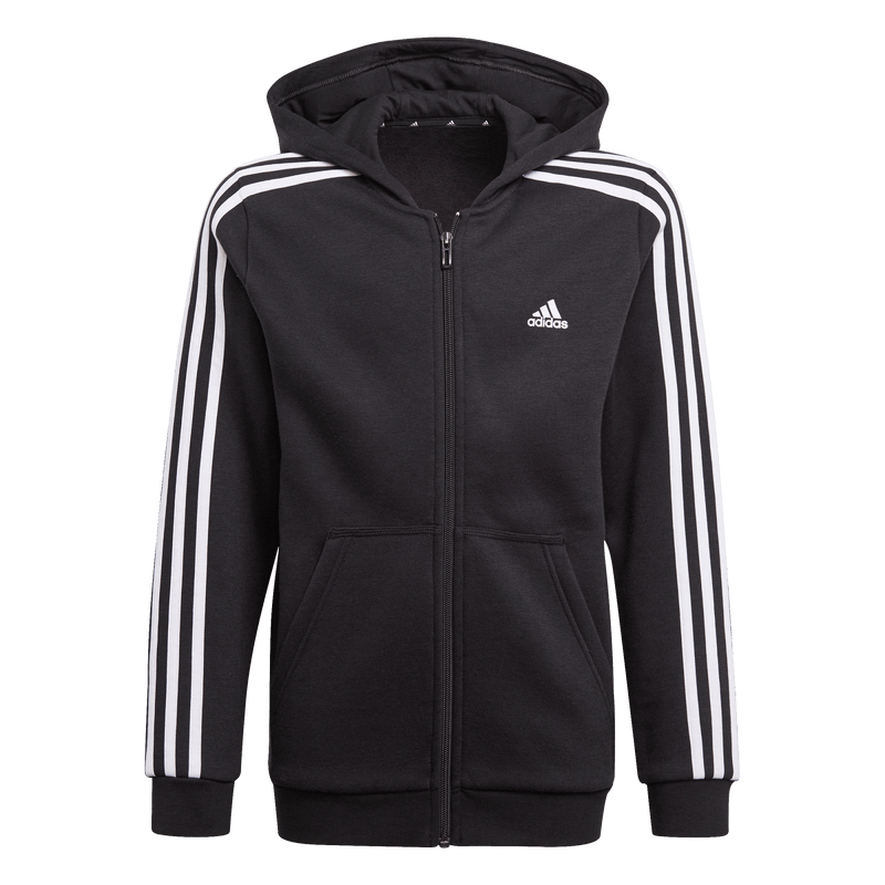 Adidas 3-Stripes Full-Zip Hoodie – Kids
