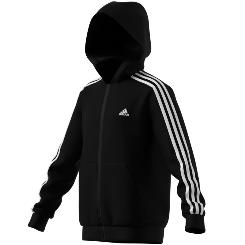 Adidas 3-Stripes Full-Zip Hoodie – Kids