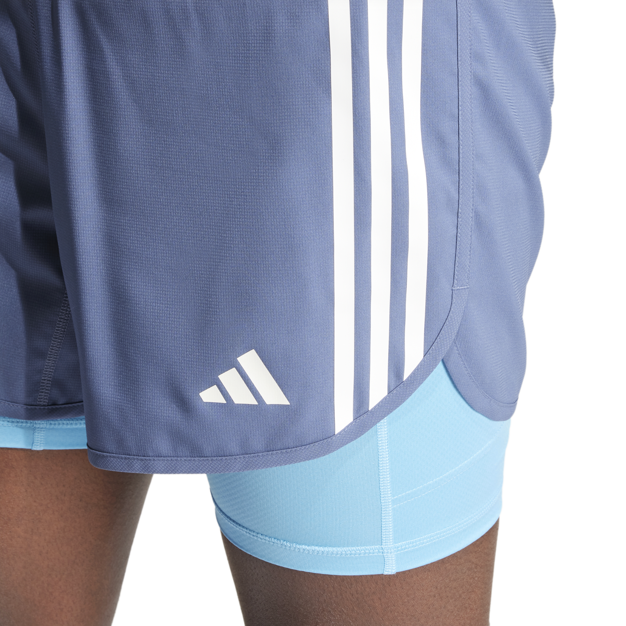 Own The Run 3-Stripes 2-in-1 Shorts