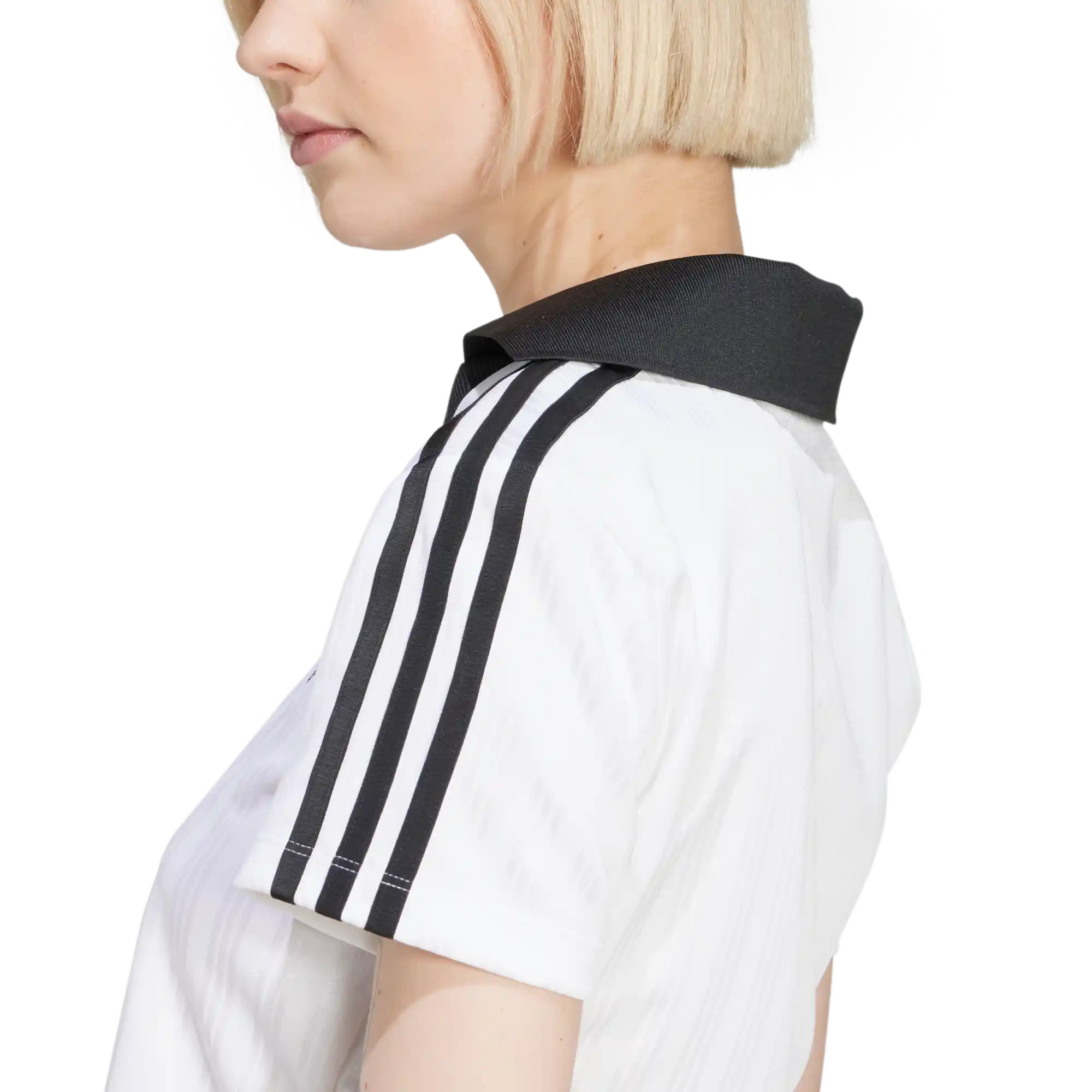 ADICOLOR FOOTBALL JACQUARD V-NECK CROP POLO