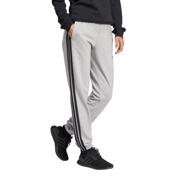 ESSENTIALS 3-STRIPES FRENCH TERRY CUFFED PANTS