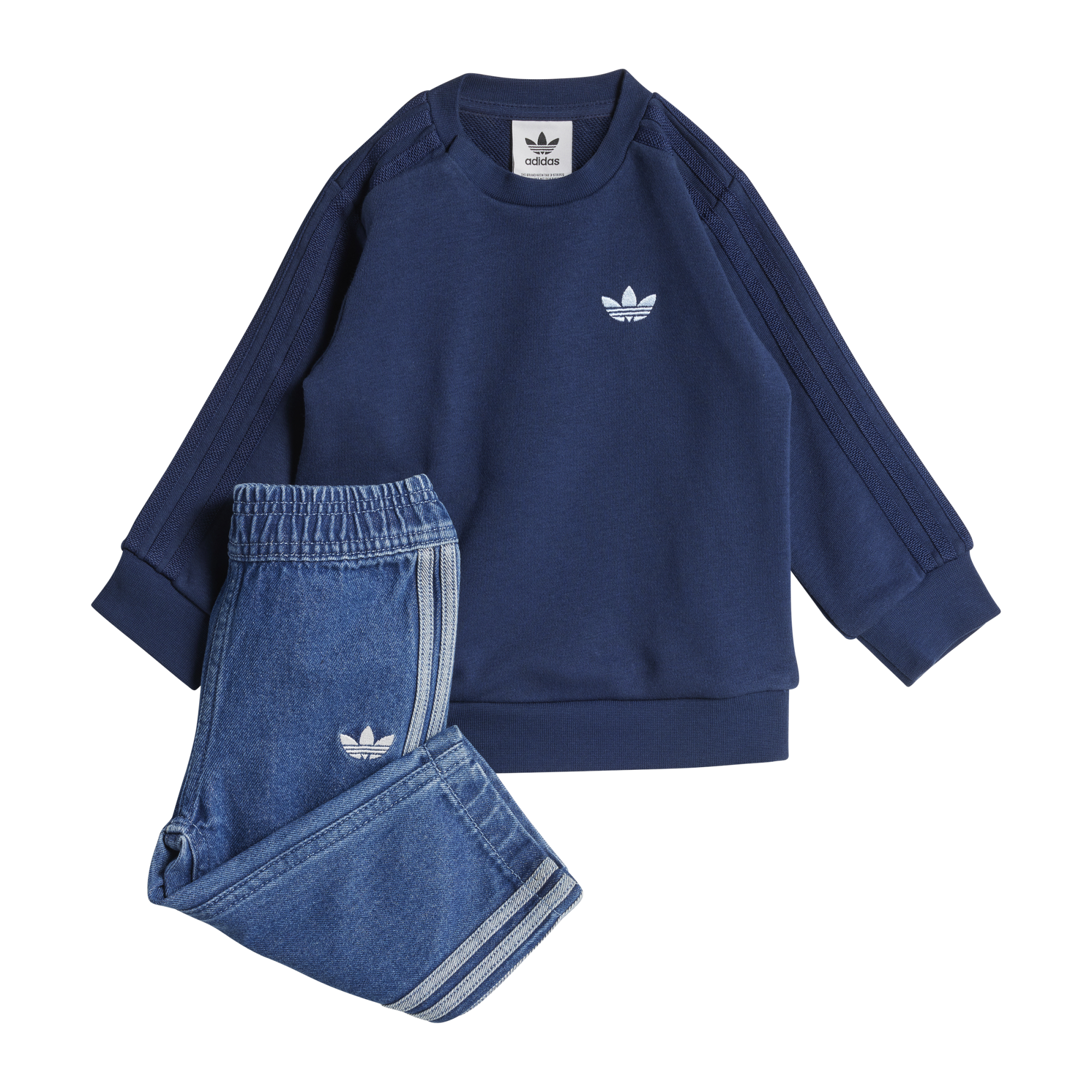 DENIM CREW SET