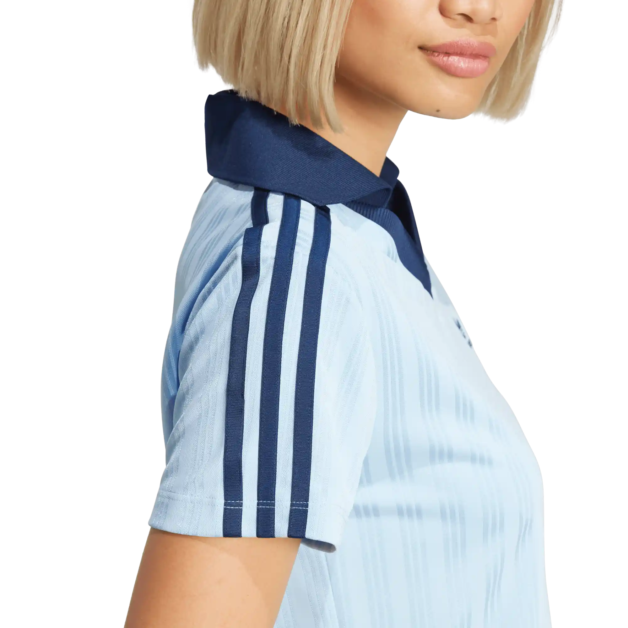 ADICOLOR FOOTBALL JACQUARD V-NECK CROP POLO