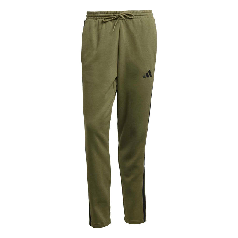 Essentials 3-Stripes Open Hem Fleece Joggers