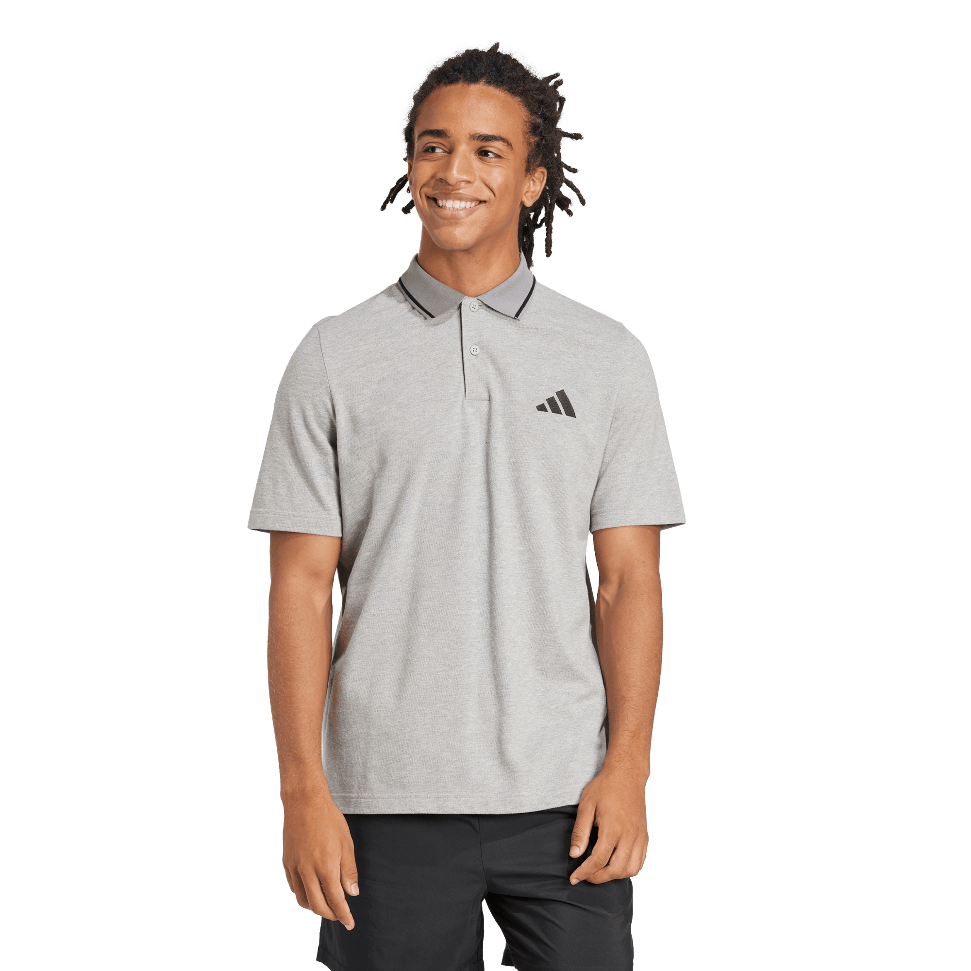 ESSENTIALS SMALL LOGO PIQUE POLO SHIRT