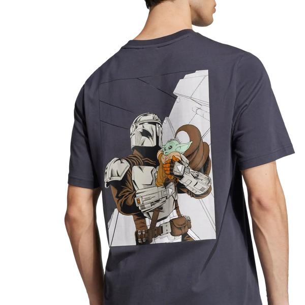 ADIDAS STAR WARS THE MANDALORIAN T-SHIRT REGULAR FIT BACK GRAPHIC
