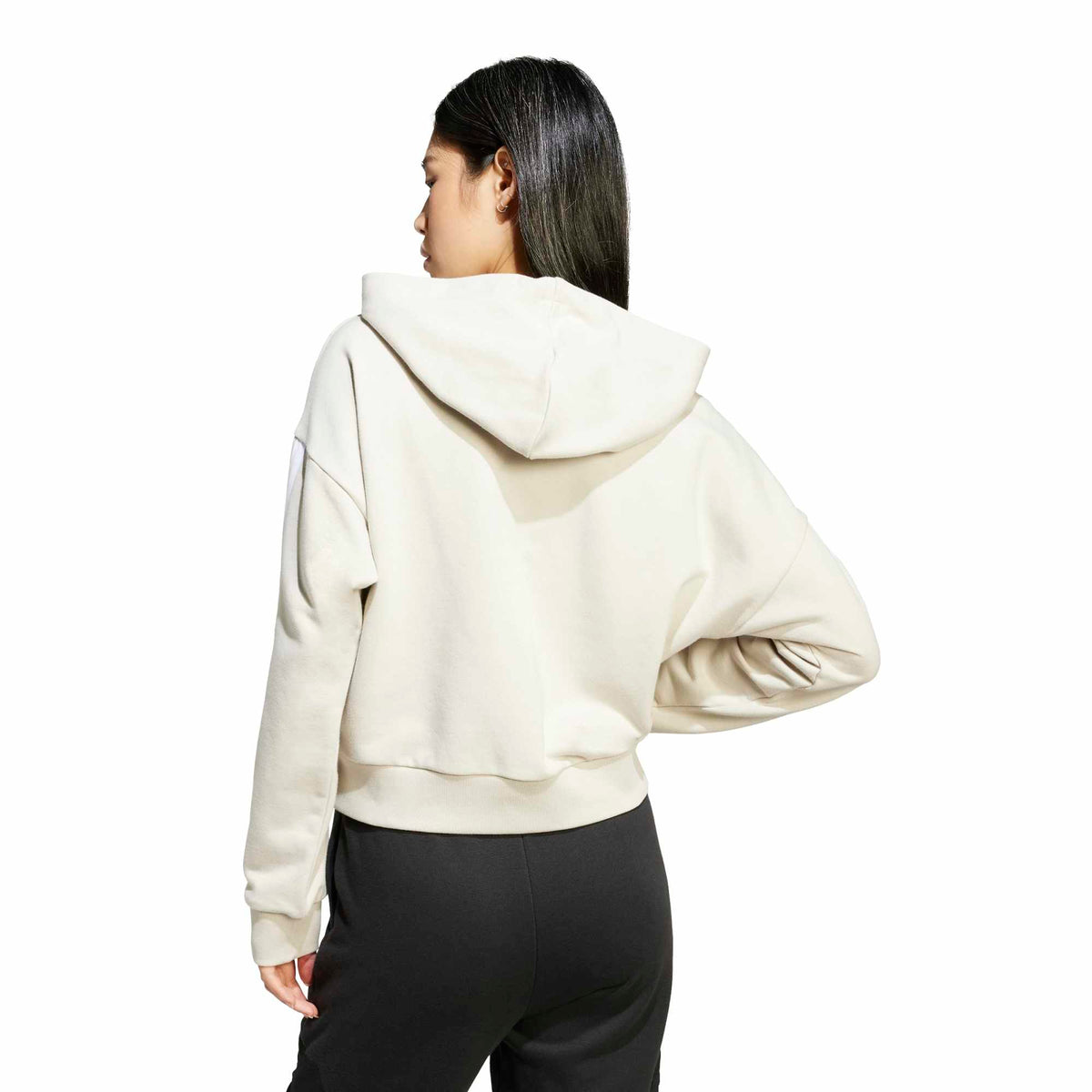 Essentials 3-Stripes French Terry Full-Zip Hoodie