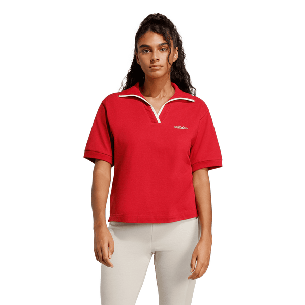Seasonal Essentials Colorpop Polo with Embroidered Graphic