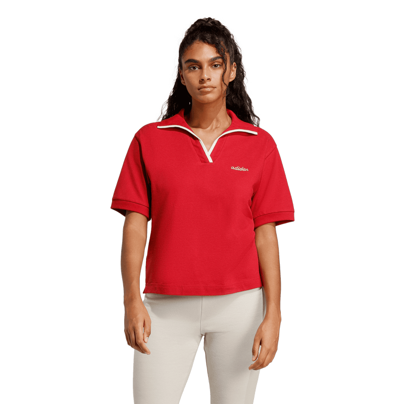 Seasonal Essentials Colorpop Polo with Embroidered Graphic