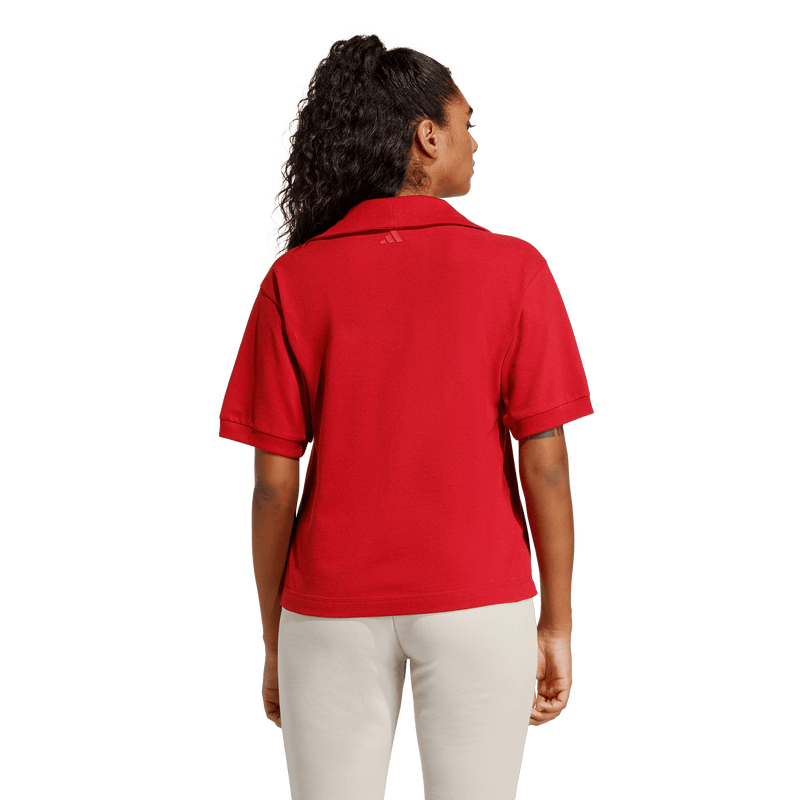 Seasonal Essentials Colorpop Polo with Embroidered Graphic