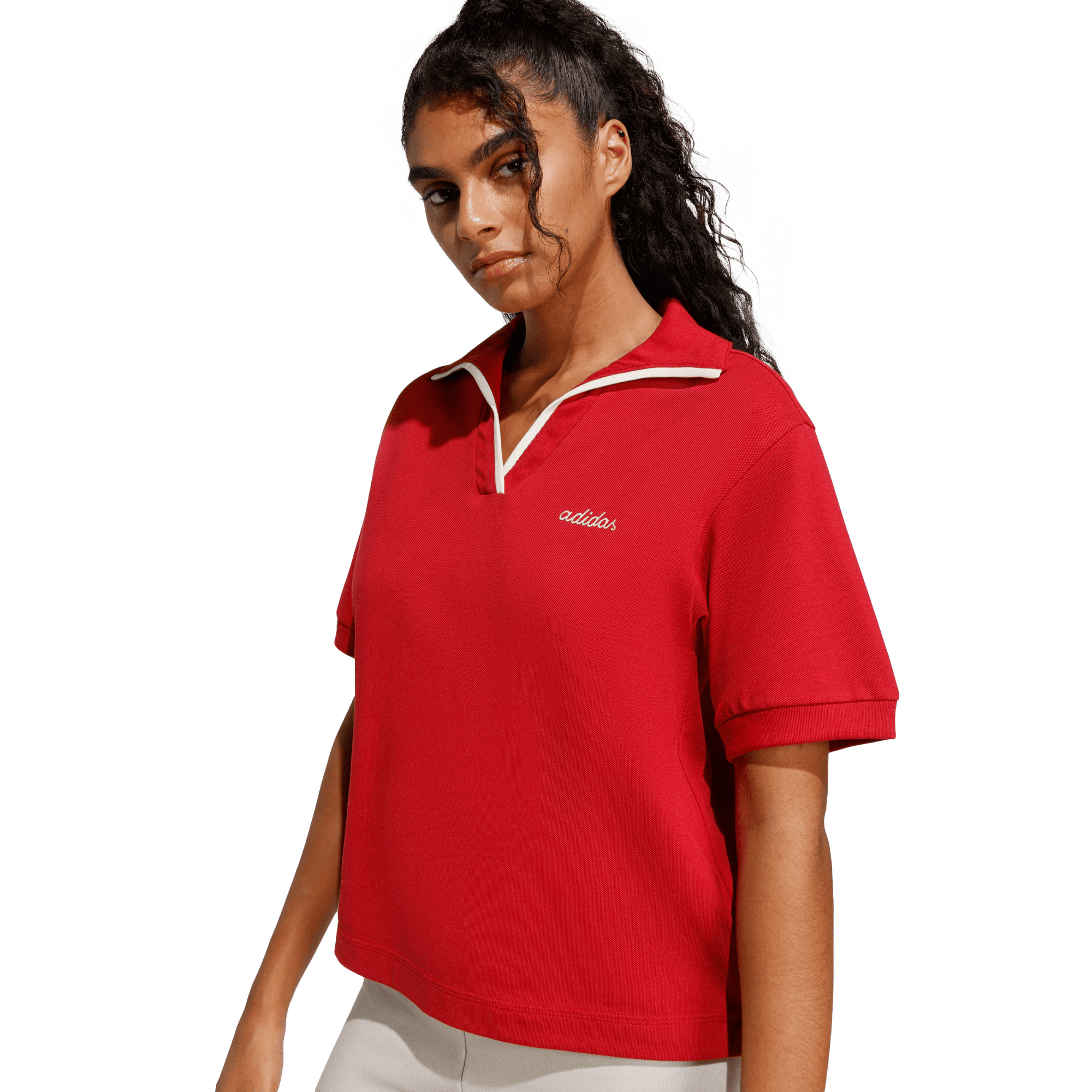 Seasonal Essentials Colorpop Polo with Embroidered Graphic