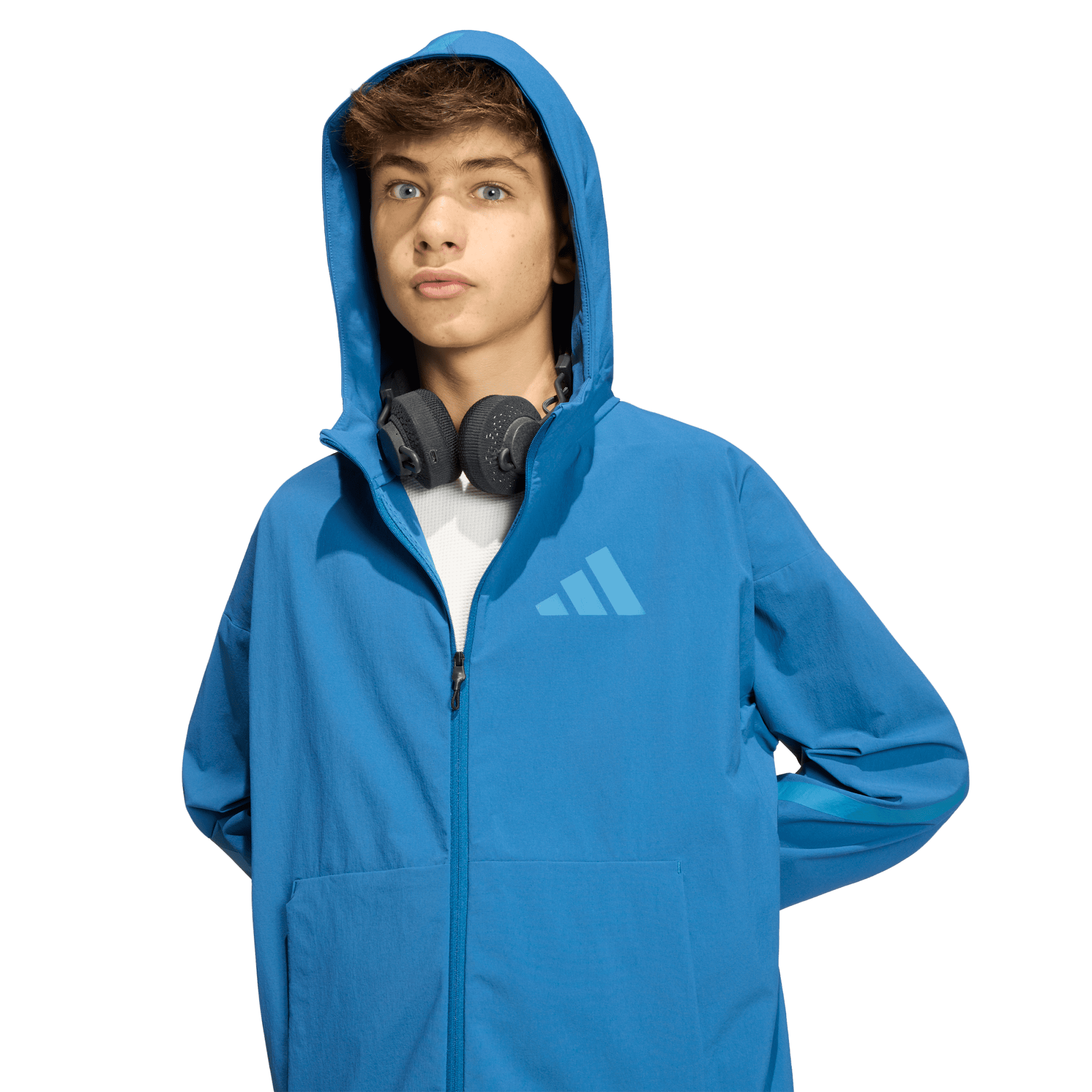 Z.N.E. Woven Travel Cover Up Track Top