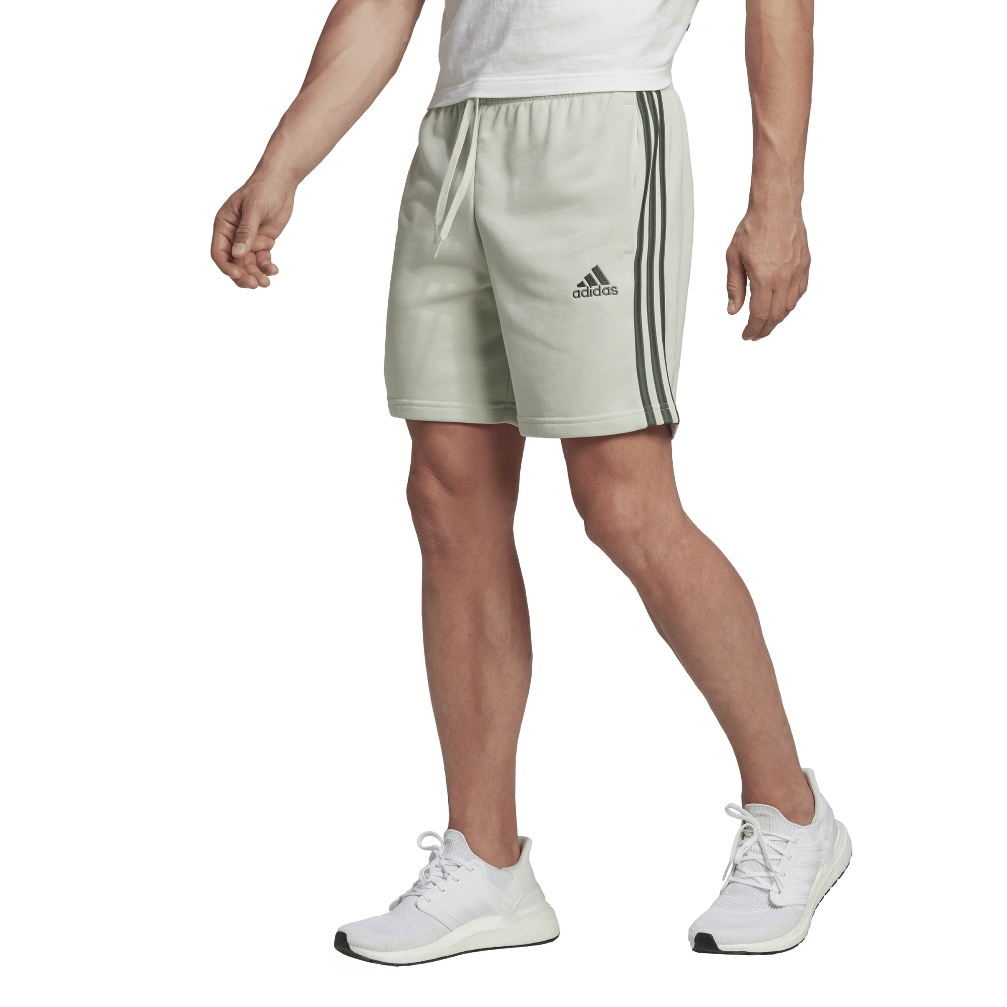 Essentials French Terry 3-Stripes Shorts (M)